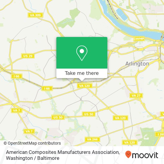 American Composites Manufacturers Association map