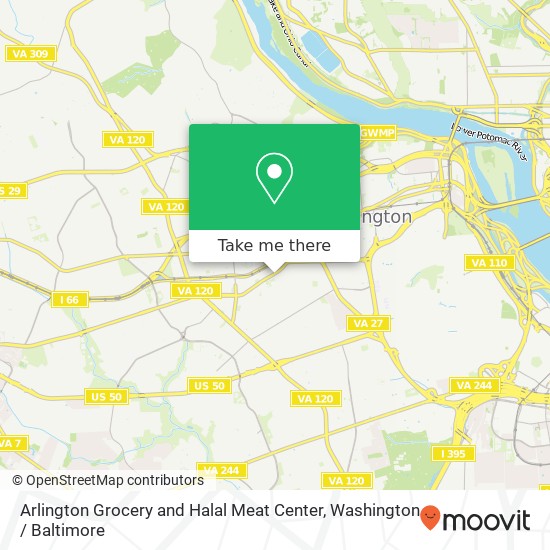 Mapa de Arlington Grocery and Halal Meat Center