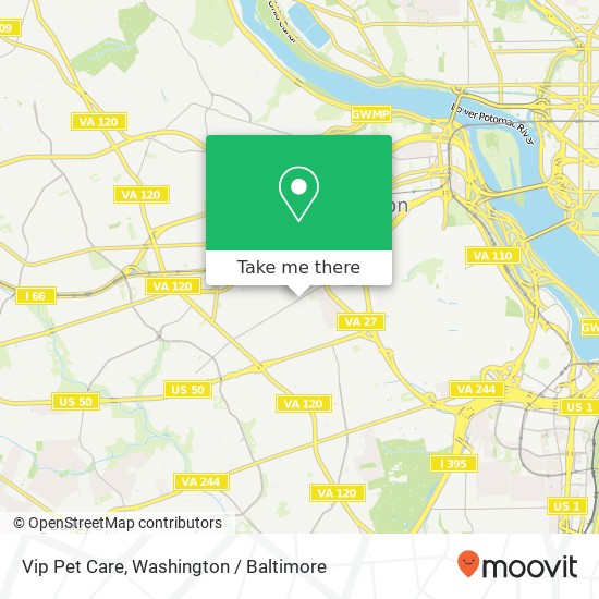 Vip Pet Care map