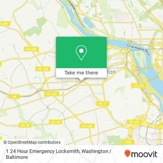 1 24 Hour Emergency Locksmith map