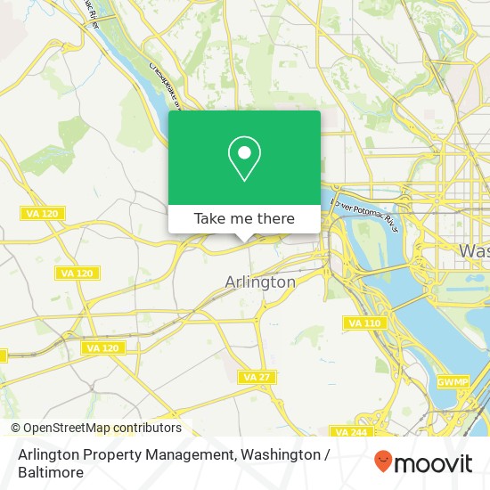 Arlington Property Management map