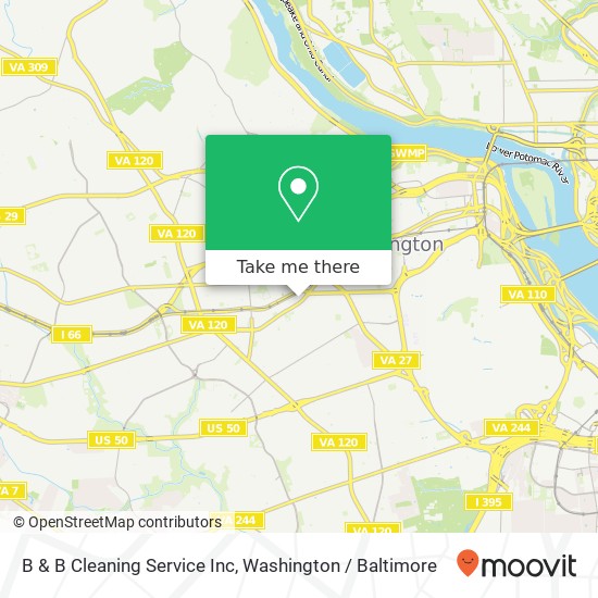 Mapa de B & B Cleaning Service Inc