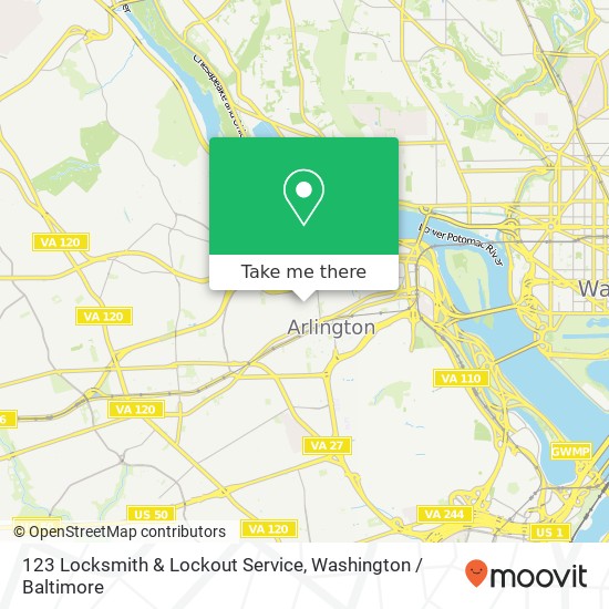 123 Locksmith & Lockout Service map