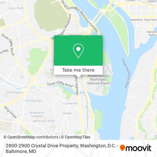 2800-2900 Crystal Drive Property map