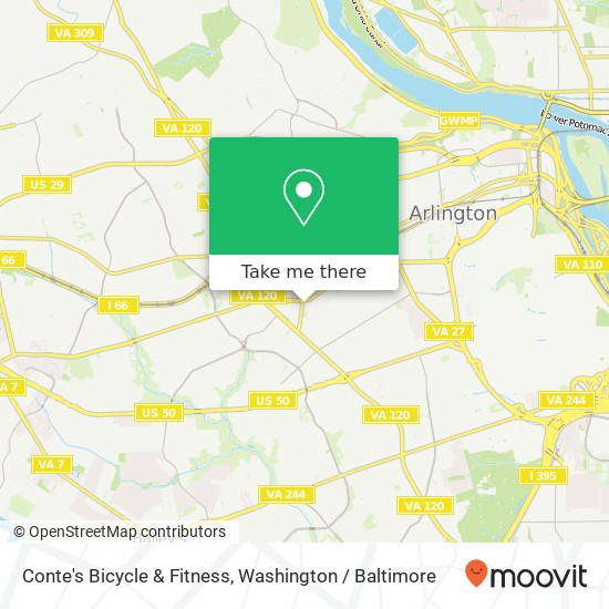 Mapa de Conte's Bicycle & Fitness