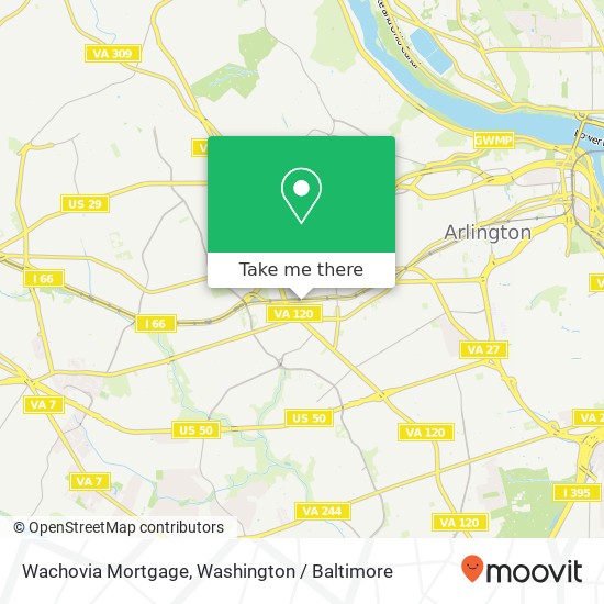 Wachovia Mortgage map