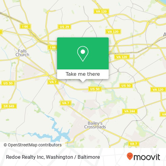 Redoe Realty Inc map