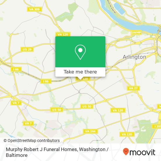 Mapa de Murphy Robert J Funeral Homes
