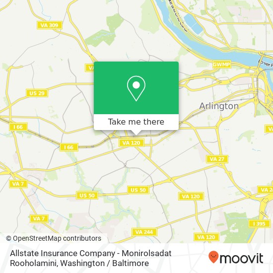 Mapa de Allstate Insurance Company - Monirolsadat Rooholamini