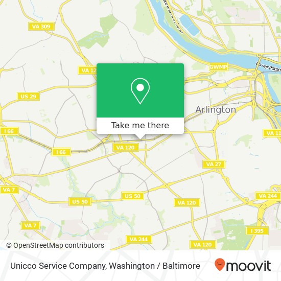 Mapa de Unicco Service Company