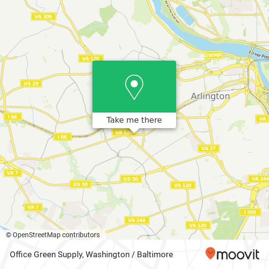 Office Green Supply map