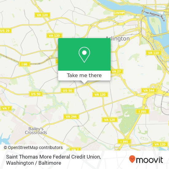 Mapa de Saint Thomas More Federal Credit Union