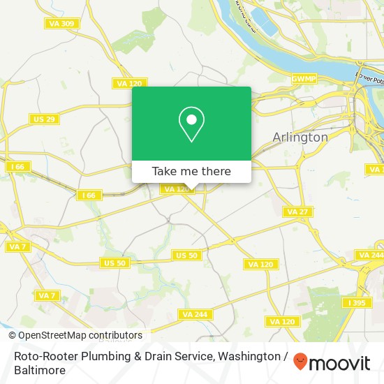 Mapa de Roto-Rooter Plumbing & Drain Service