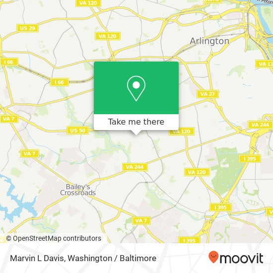 Marvin L Davis map