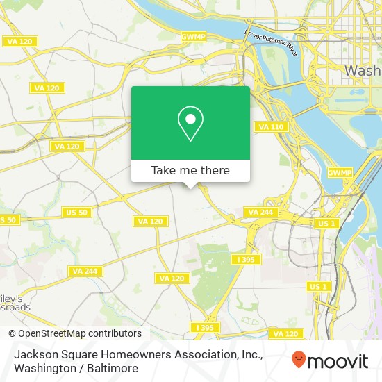 Mapa de Jackson Square Homeowners Association, Inc.