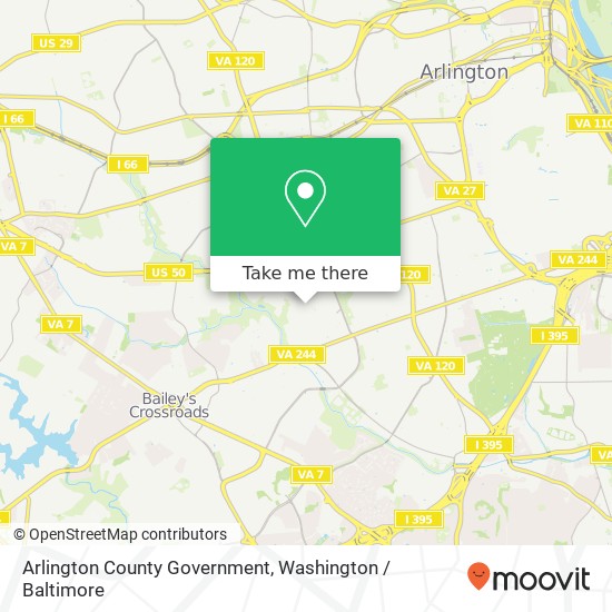 Mapa de Arlington County Government