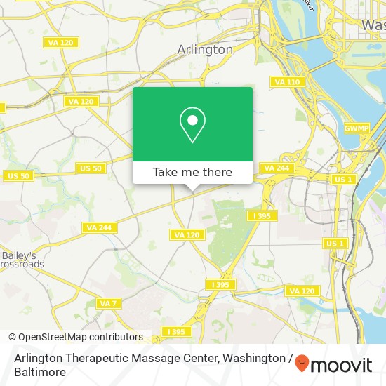 Mapa de Arlington Therapeutic Massage Center