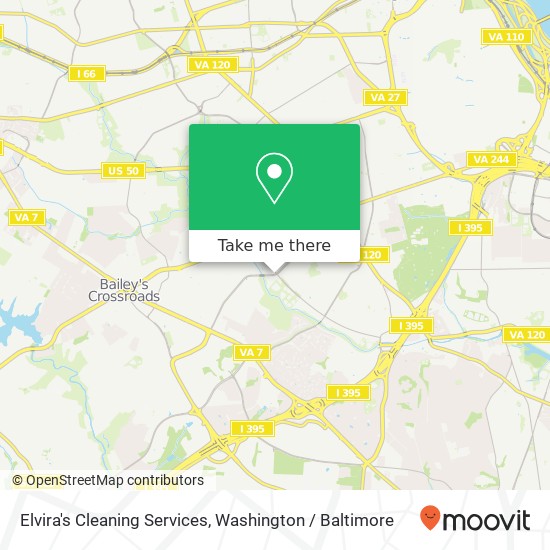 Elvira's Cleaning Services map