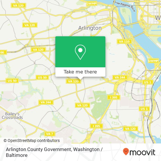 Mapa de Arlington County Government