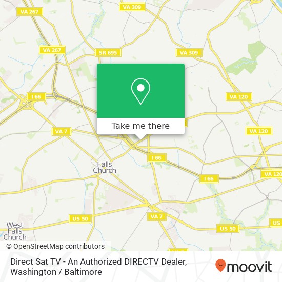 Mapa de Direct Sat TV - An Authorized DIRECTV Dealer