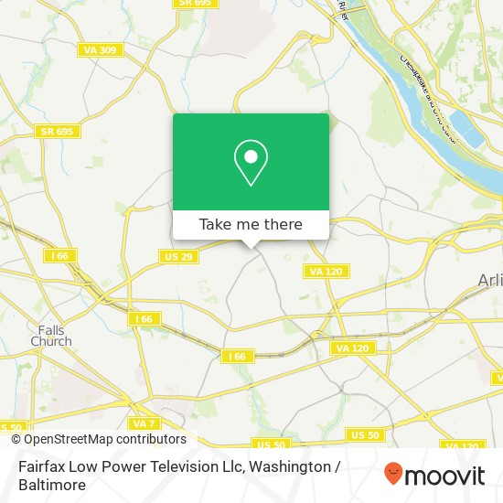 Fairfax Low Power Television Llc map