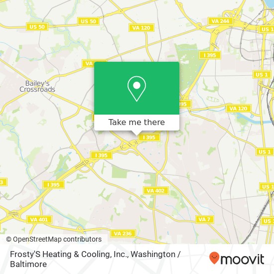 Frosty'S Heating & Cooling, Inc. map