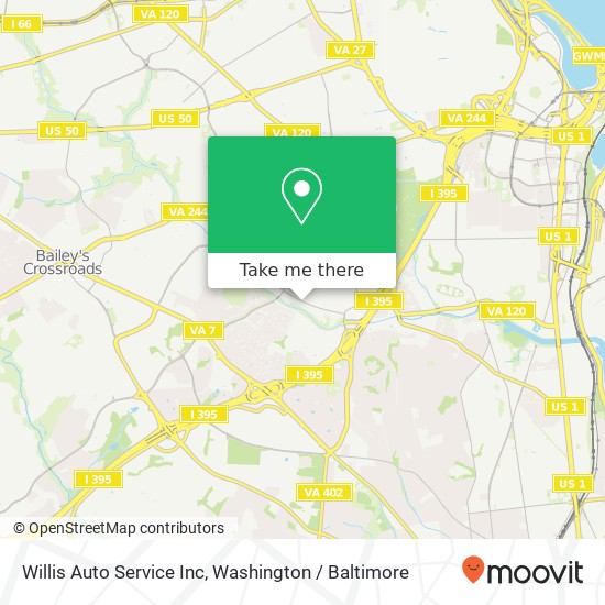 Mapa de Willis Auto Service Inc