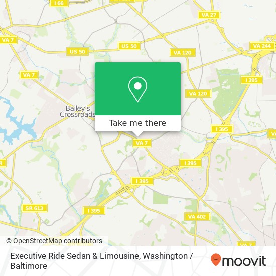Mapa de Executive Ride Sedan & Limousine