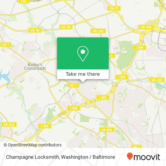 Champagne Locksmith map