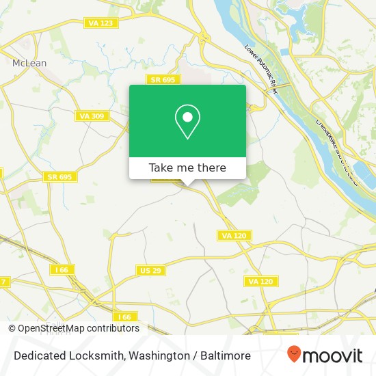 Dedicated Locksmith map