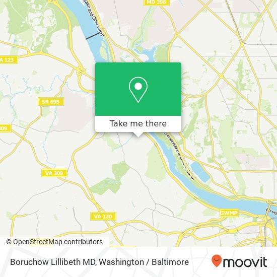 Boruchow Lillibeth MD map