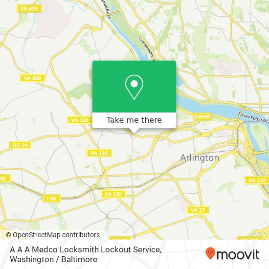 A A A Medco Locksmith Lockout Service map