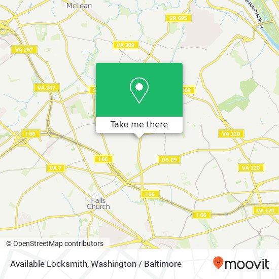 Available Locksmith map