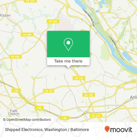 Mapa de Shipped Electronics