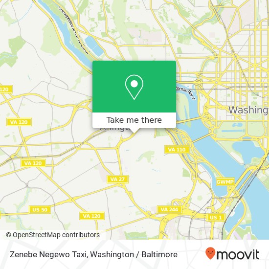 Mapa de Zenebe Negewo Taxi
