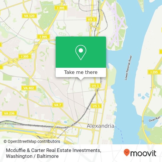 Mcduffie & Carter Real Estate Investments map