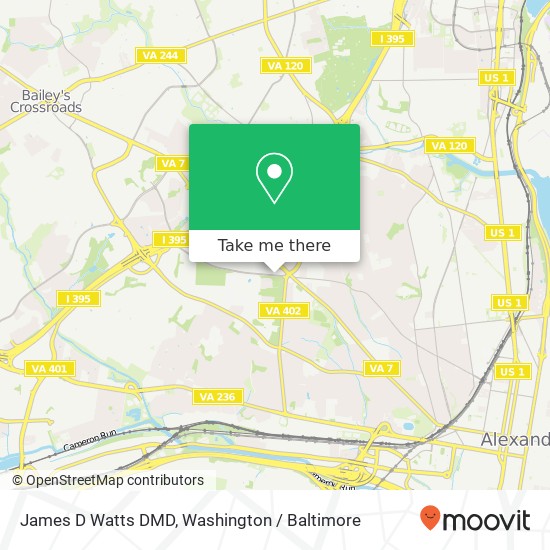 Mapa de James D Watts DMD