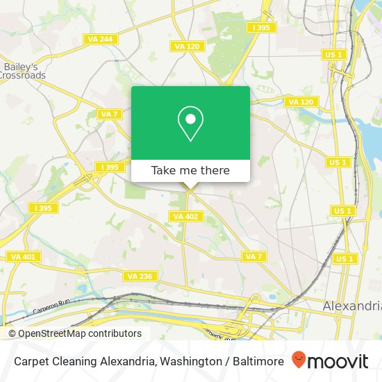 Carpet Cleaning Alexandria map