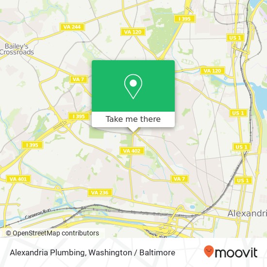 Alexandria Plumbing map