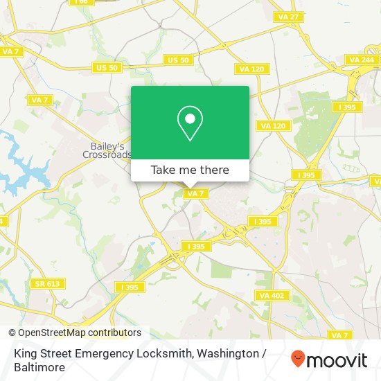 Mapa de King Street Emergency Locksmith