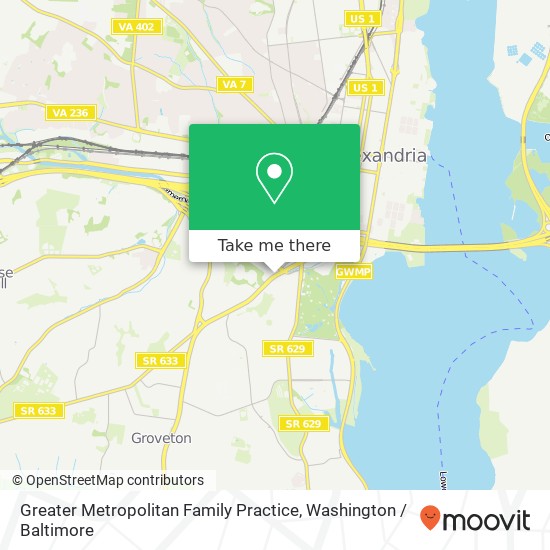 Mapa de Greater Metropolitan Family Practice