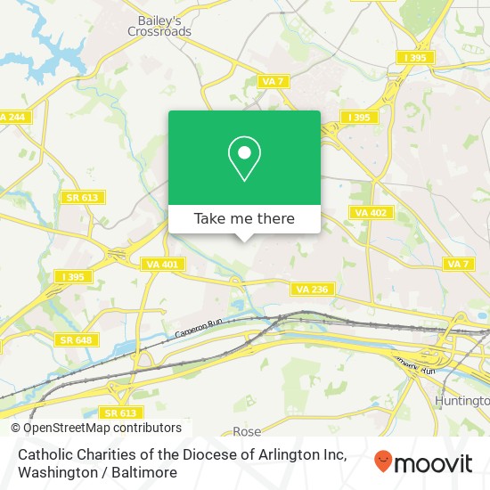 Catholic Charities of the Diocese of Arlington Inc map