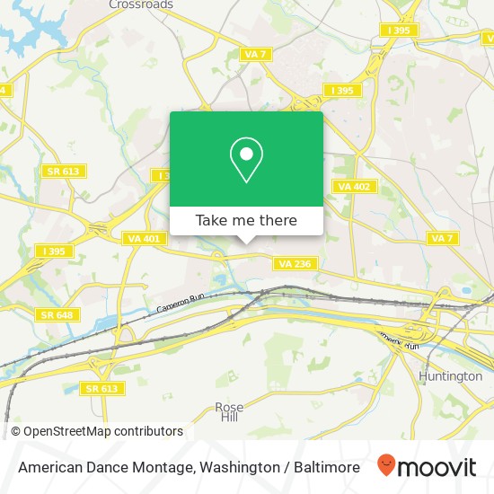 Mapa de American Dance Montage