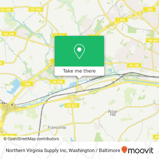 Northern Virginia Supply Inc map