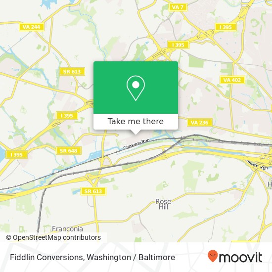 Fiddlin Conversions map