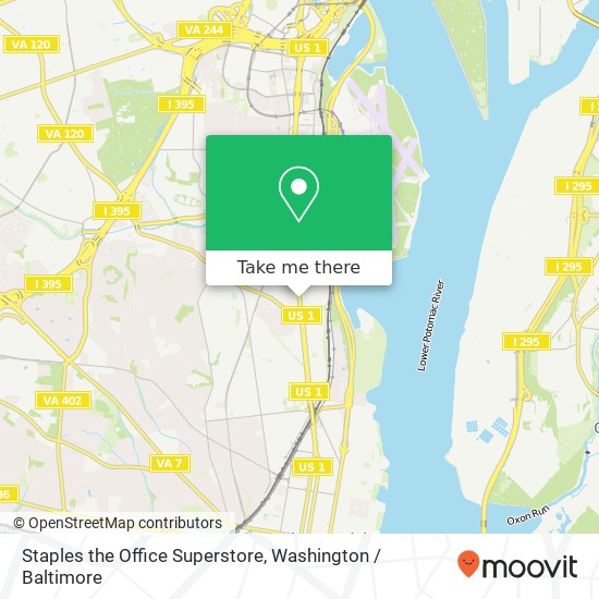 Staples the Office Superstore map