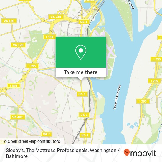 Sleepy's, The Mattress Professionals map