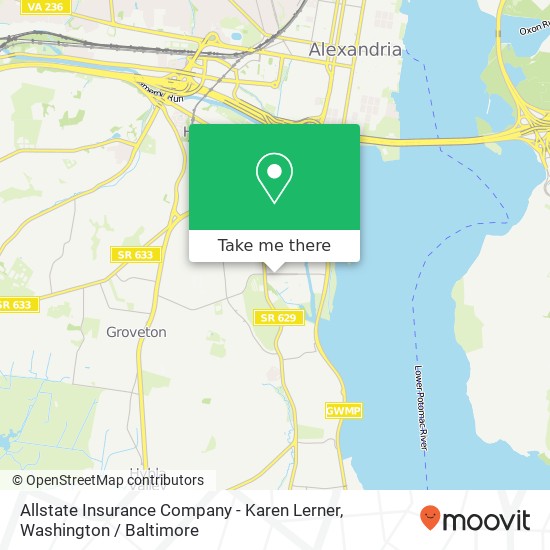Allstate Insurance Company - Karen Lerner map
