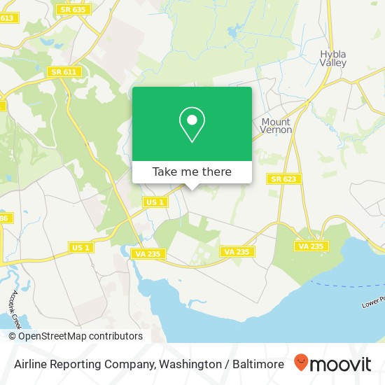 Mapa de Airline Reporting Company