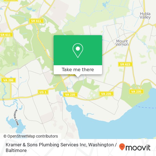 Kramer & Sons Plumbing Services Inc map